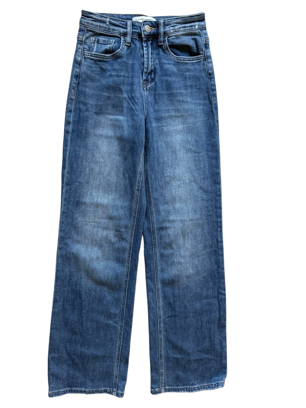 Flying Monkey Jeans Straight Leg Stretchy Denim Size 24
